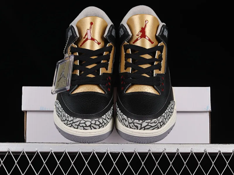 All categories Air Jordan Jordan series basketball shoes Air Jordan 3 Air Jordan 3 Retro "Black Gold" AJ3 Joe 3 black gold cement CK9246-067